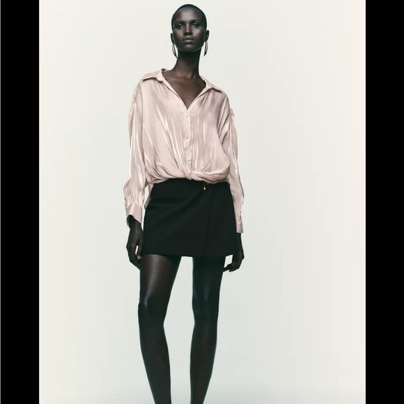 Zara brand new Elegant metallic effects Pink Women's Blouse - Picture 3 of 5